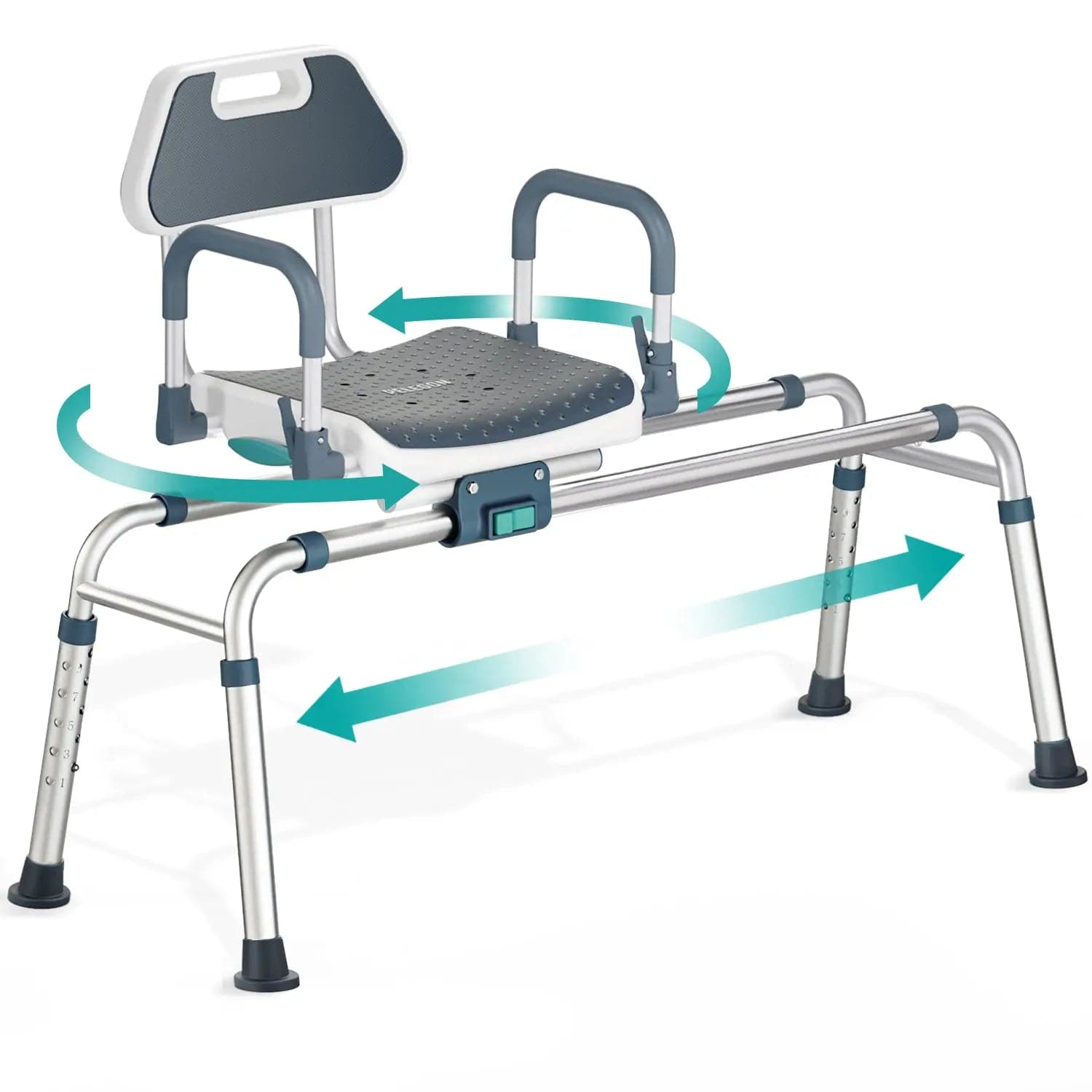 Swivel Seat Slide Over Shower Chair Swivel Shower Chair Transfer Bench