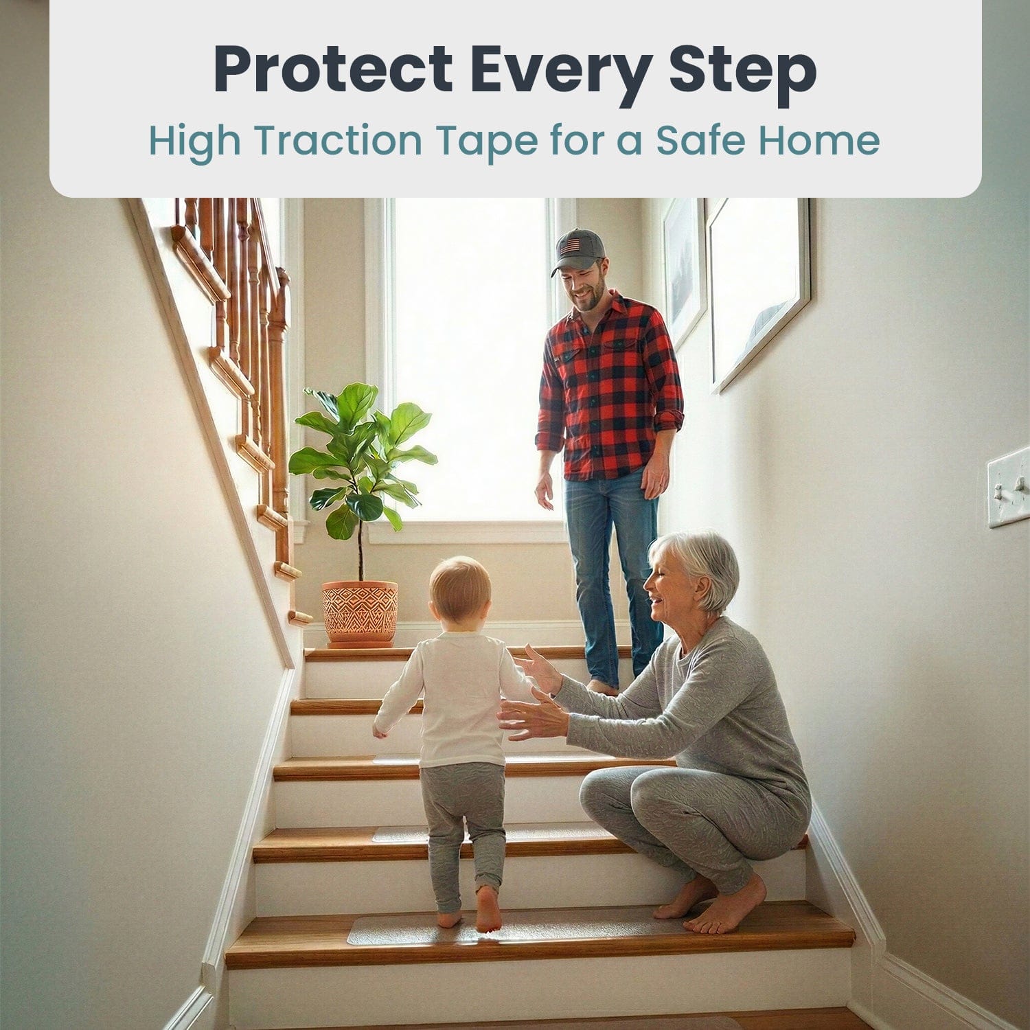 Clear Indoor Anti Slip Stair Tape