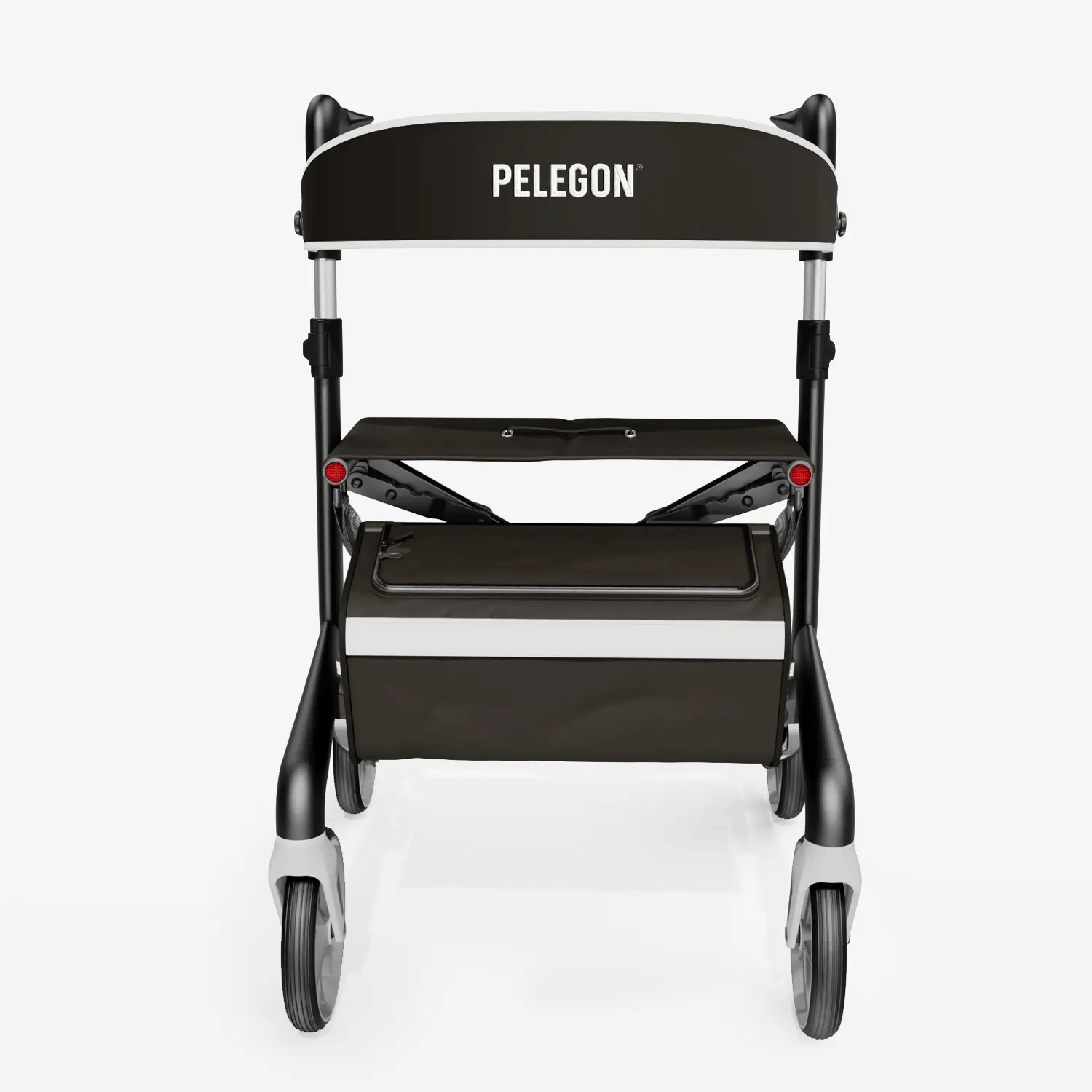 Black and gray rollator with 'Pelegon' branding on a white background | Carbon Black