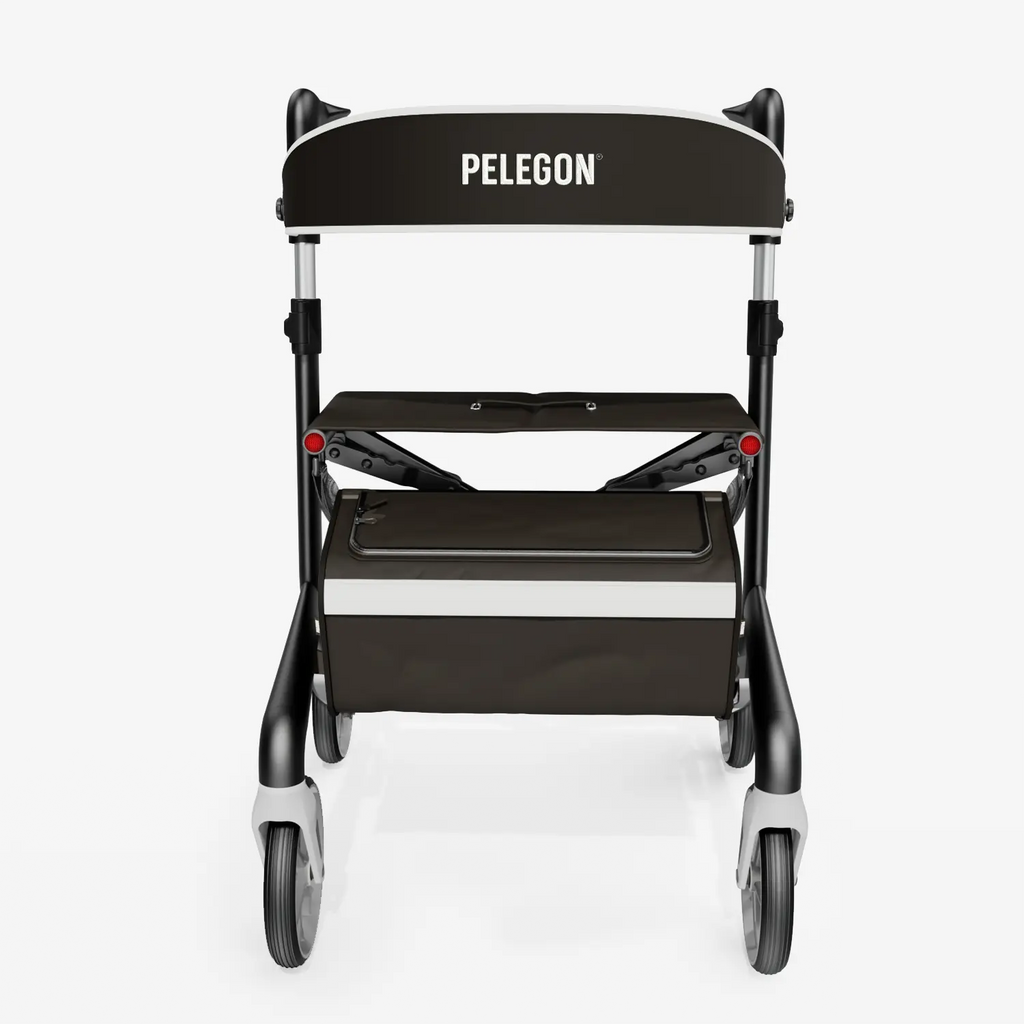 Black and gray rollator with 'Pelegon' branding on a white background | Carbon Black
