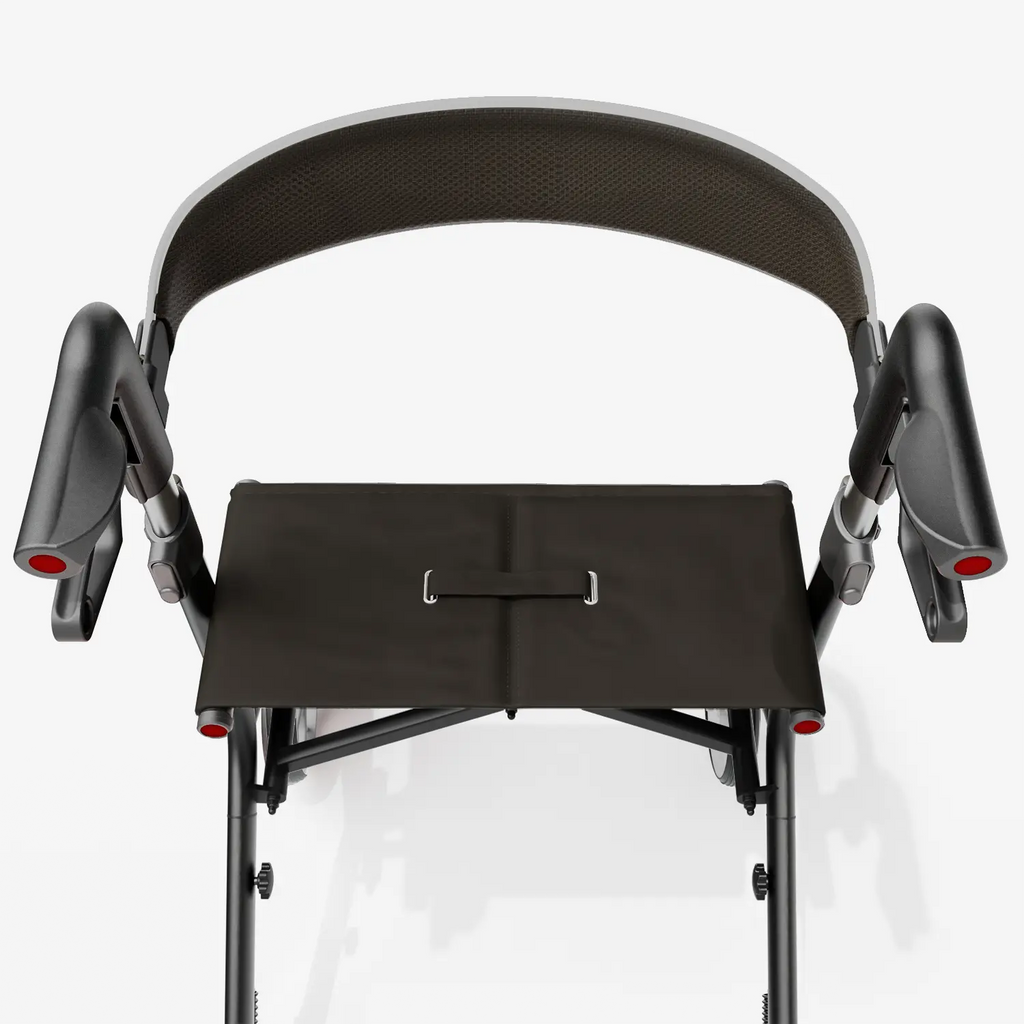 Black and gray rollator with 'Pelegon' branding on a white background | Carbon Black