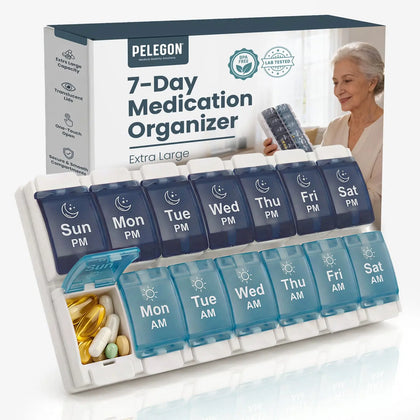 AM/PM Weekly Pill Organizer (7-Day)