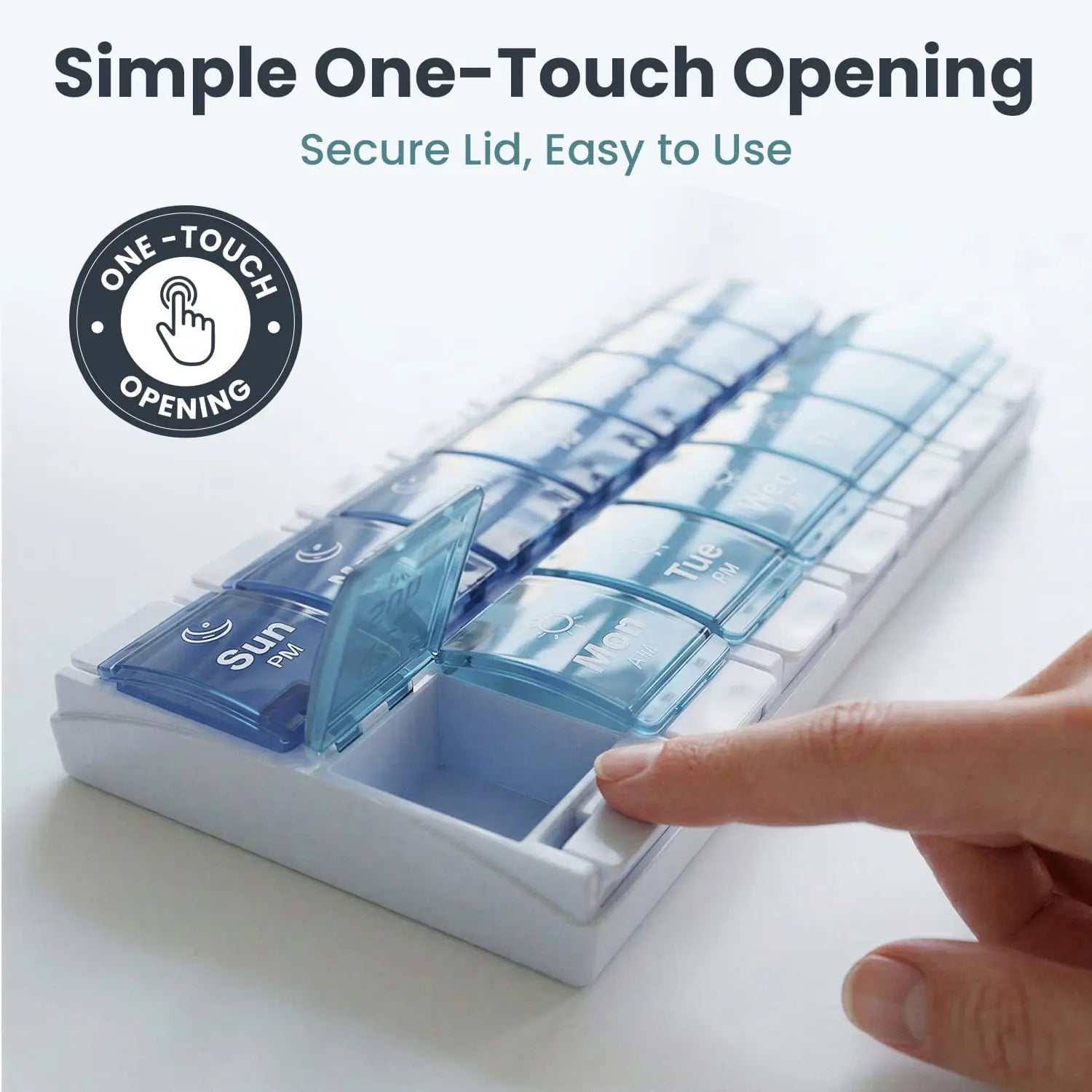 AM/PM Weekly Pill Organizer (7-Day) | Pelegon