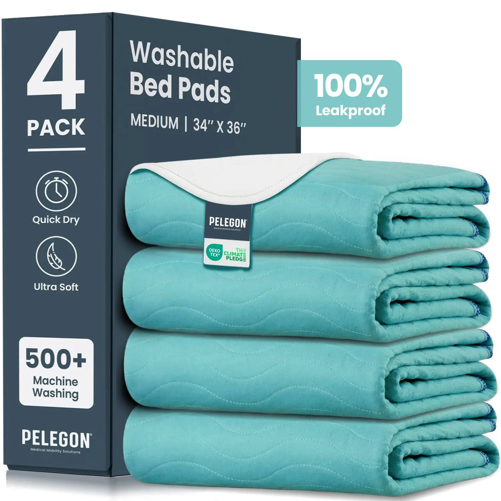 Reusable Bed Pads 34" x 36" | Pelegon 4 Pack