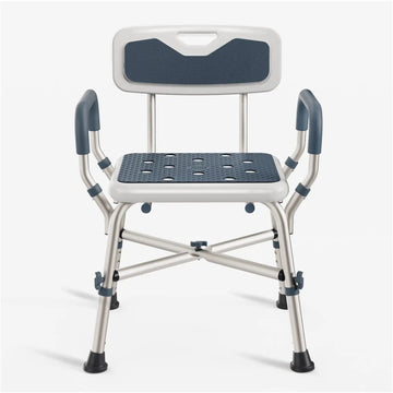 Heavy Duty Shower Chair with Arms (450lb Capacity)
