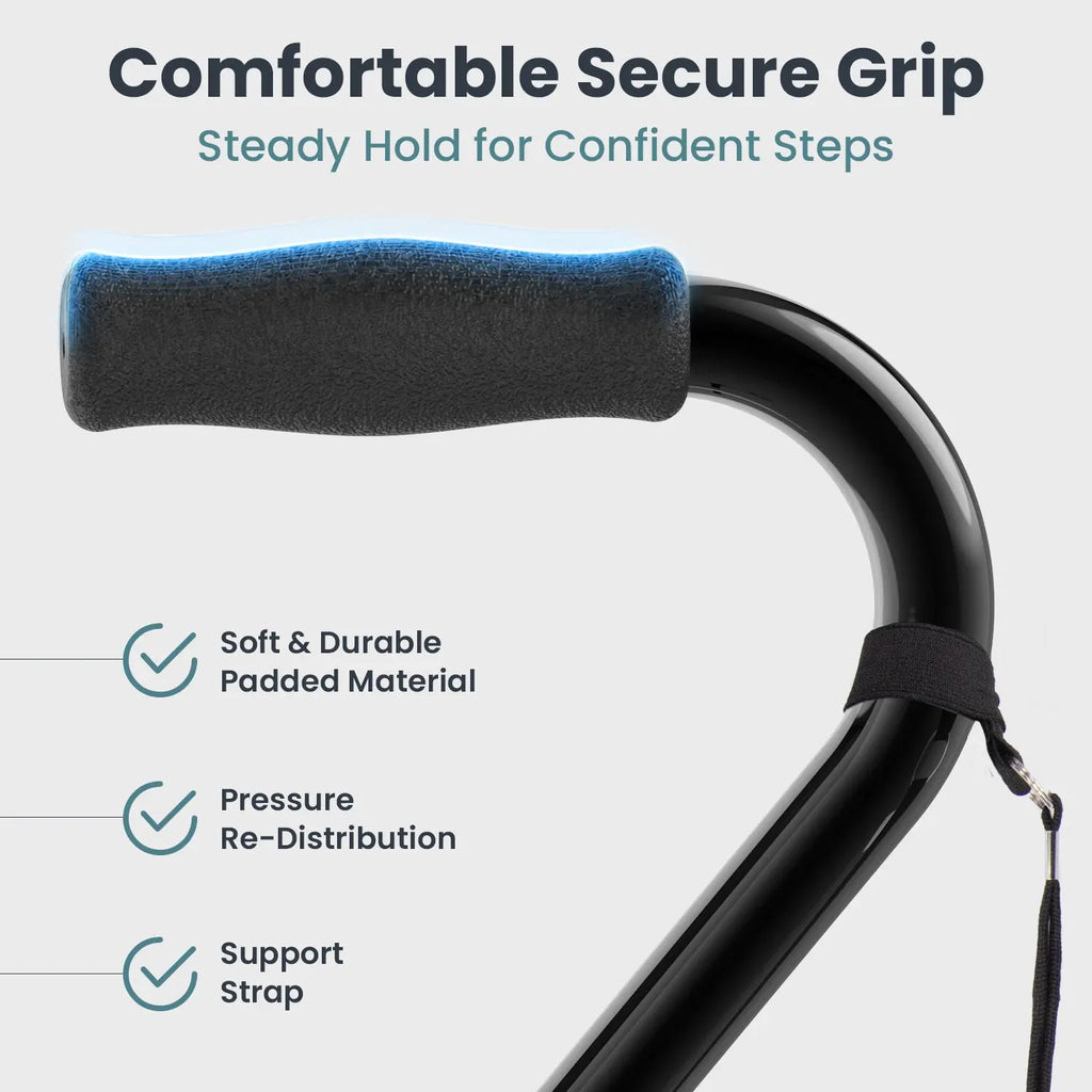 Quad Cane | 4 Prong Cane & Walking Support | Pelegon