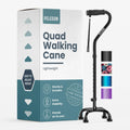 Quad Cane with 4 Prong Base (300lb Capacity)