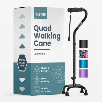 Quad Cane with 4 Prong Base (300lb Capacity)