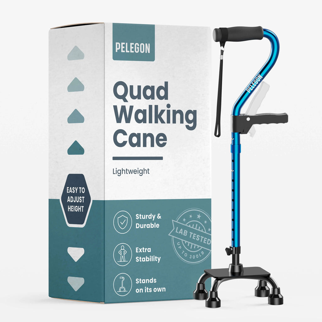 Quad Cane With Handle | Pelegon