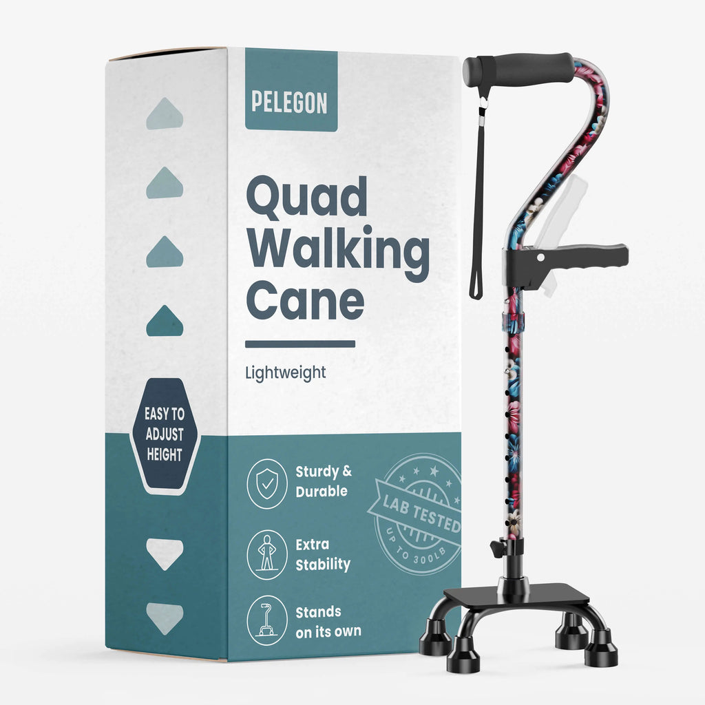 Quad Cane With Handle | Pelegon