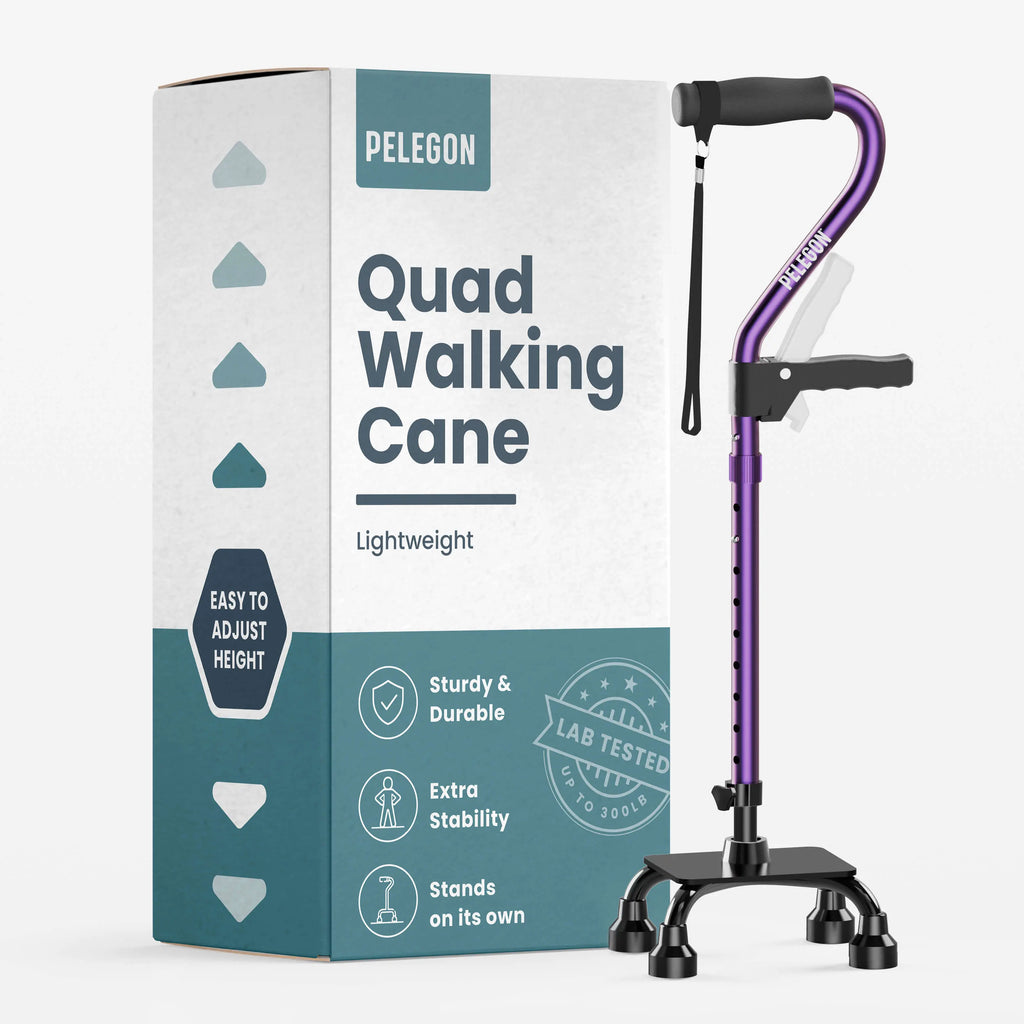Quad Cane With Handle | Pelegon