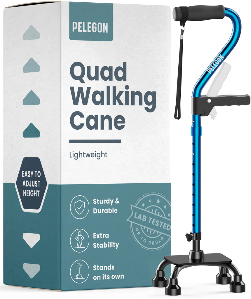 Quad Cane With Handle | Pelegon