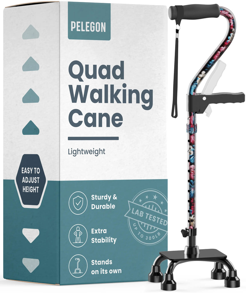 Quad Cane With Handle | Pelegon