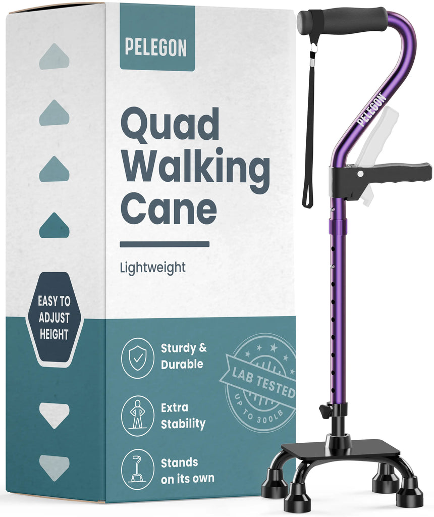 Quad Cane With Handle | Pelegon