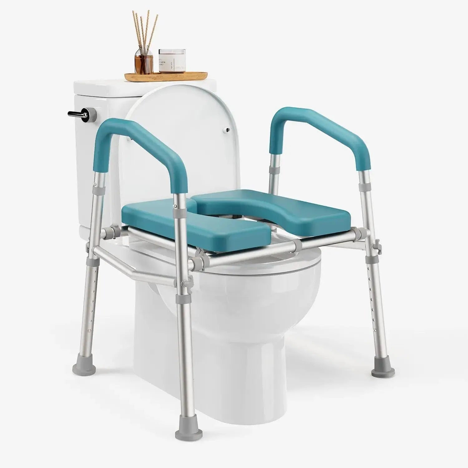 Raised Toilet Seat (400lb) | Pelegon | Teal