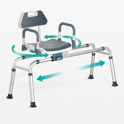 Sliding Swivel Shower Chair Transfer Bench