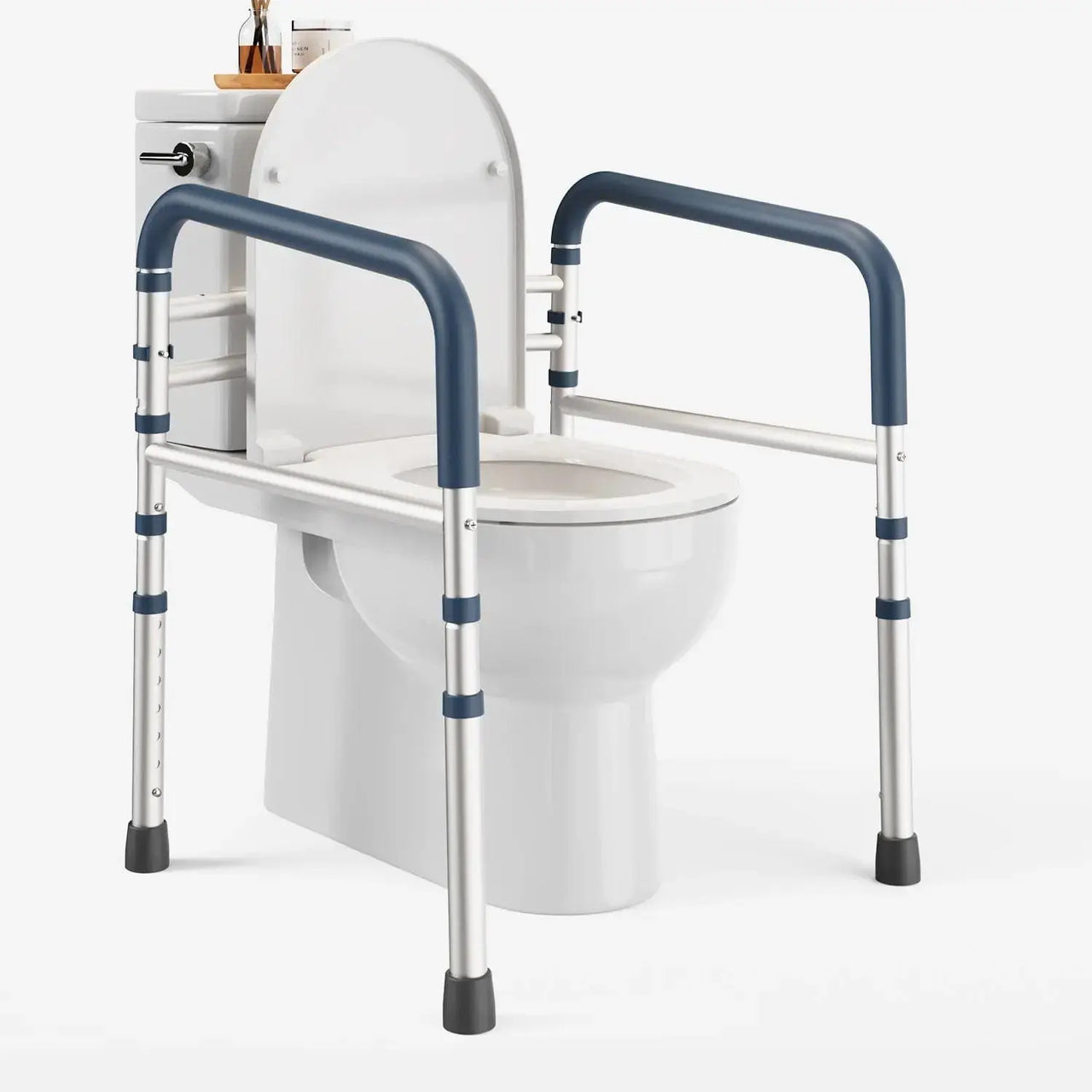 Toilet Safety Rail (350lb) | Pelegon | Dark Blue