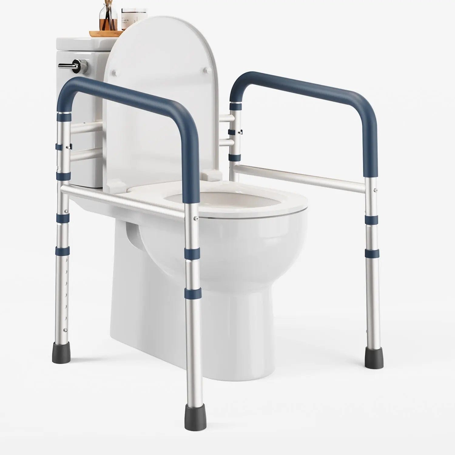 Toilet Safety Rail (350lb) | Pelegon | Dark Blue