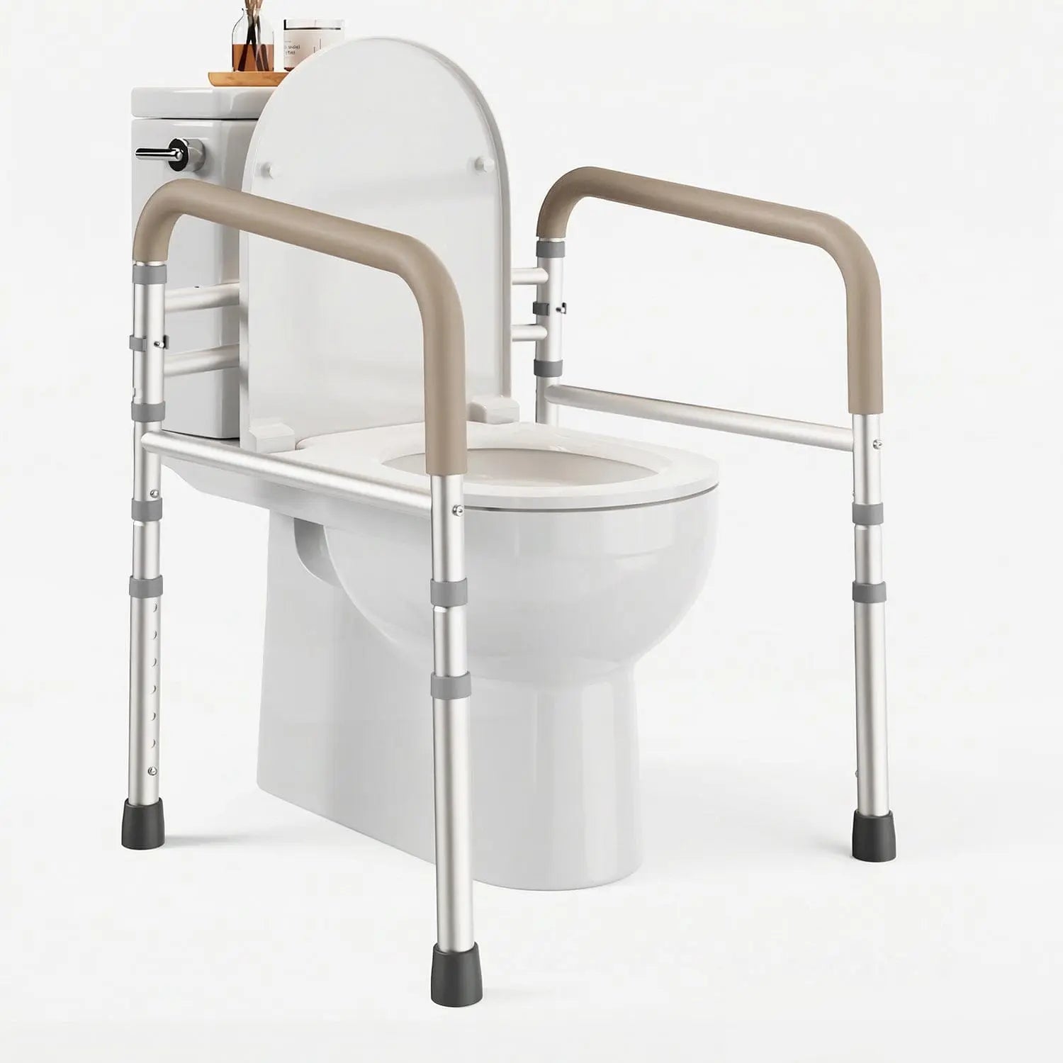Toilet Safety Rail (350lb)Pelegon LLC Beige