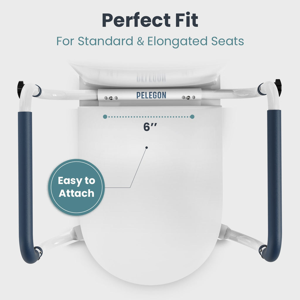 Toilet Seat with Handles (250lb)Pelegon LLC